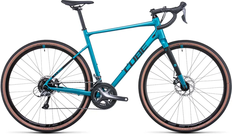 2022 Cube Nuroad Deep Teal/Black Gravel Bike - Small